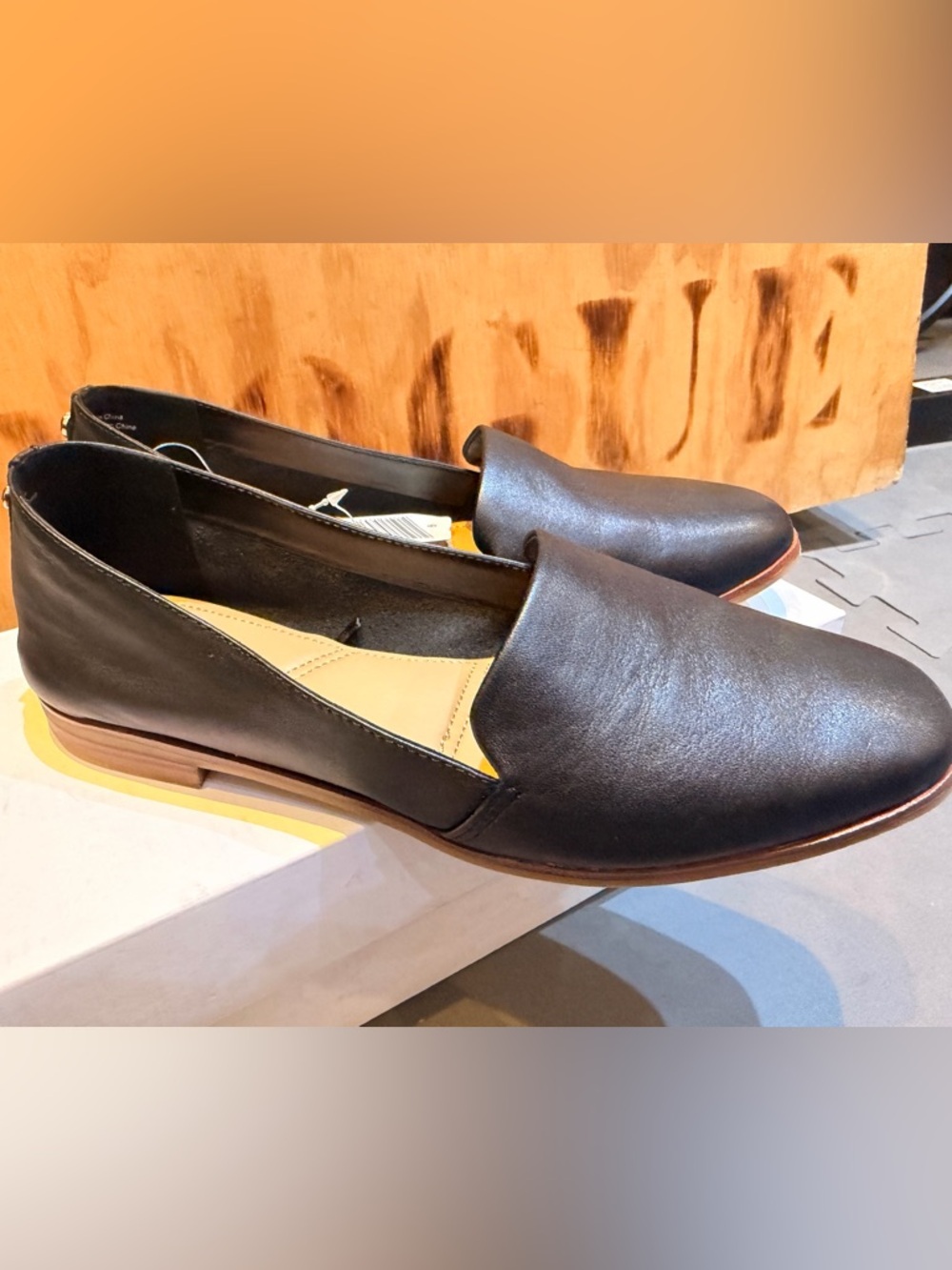 Aldo Black Slip-On Flats size 8